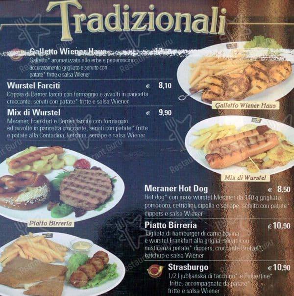 Menu di Wiener Haus Assago 