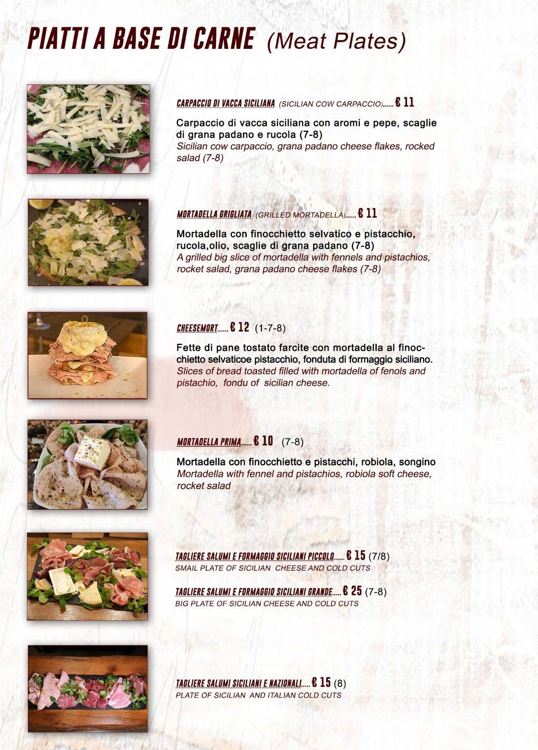 Menu di Winehouse 