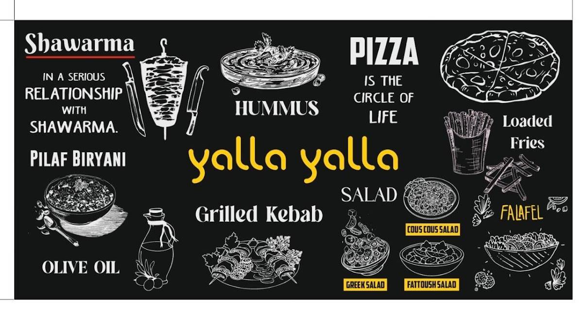 Yalla Yalla menu