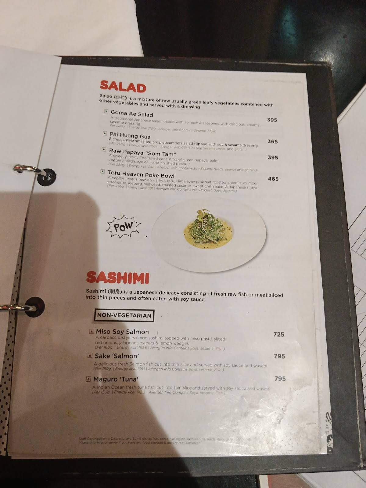 YouMee Kurla menu