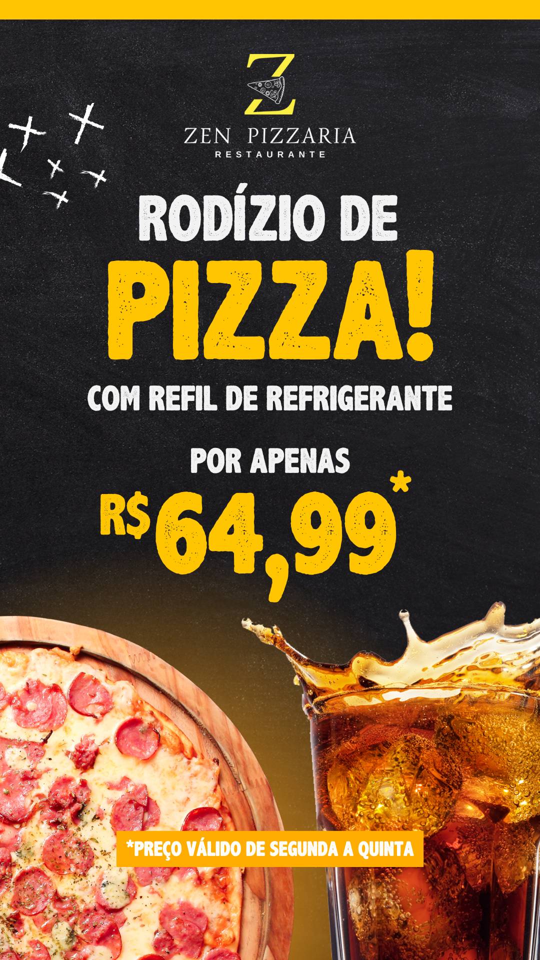 ZEN PIZZARIA E RESTAURANTE cardápio