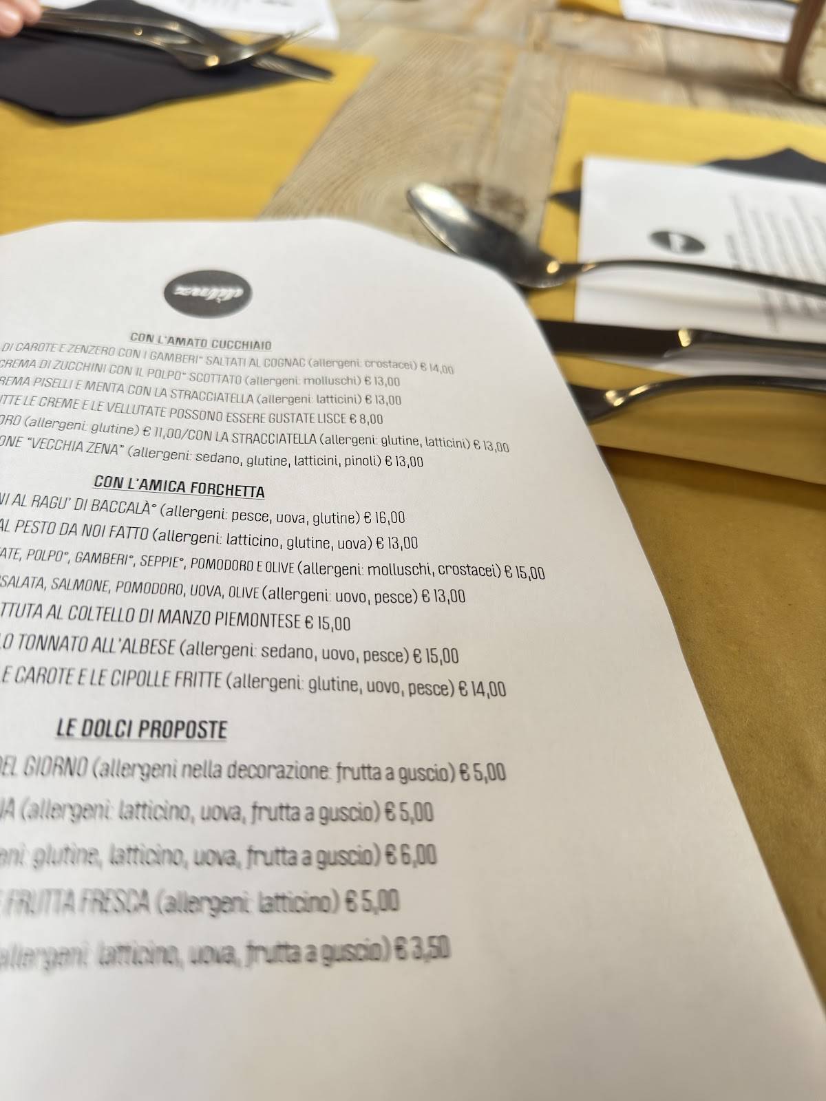 Menu di Zupp 