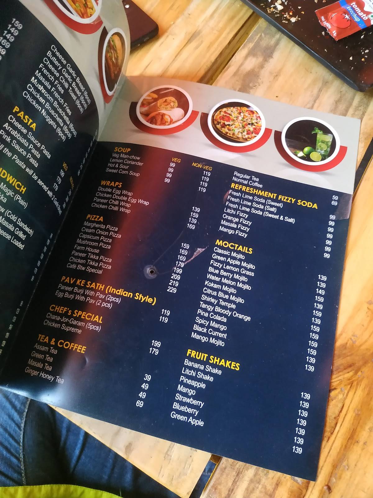 cafe btw menu