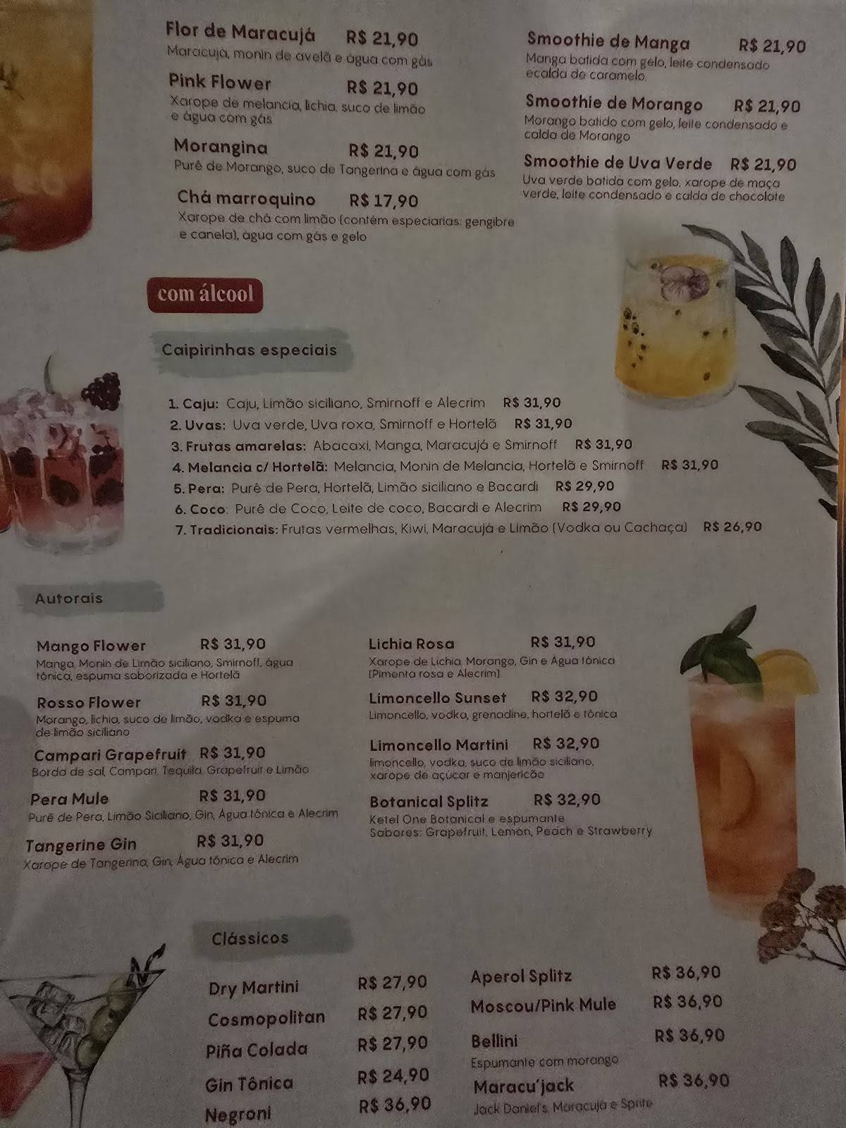 Anarco Batel - Restaurante Italiano em Curitiba cardápio