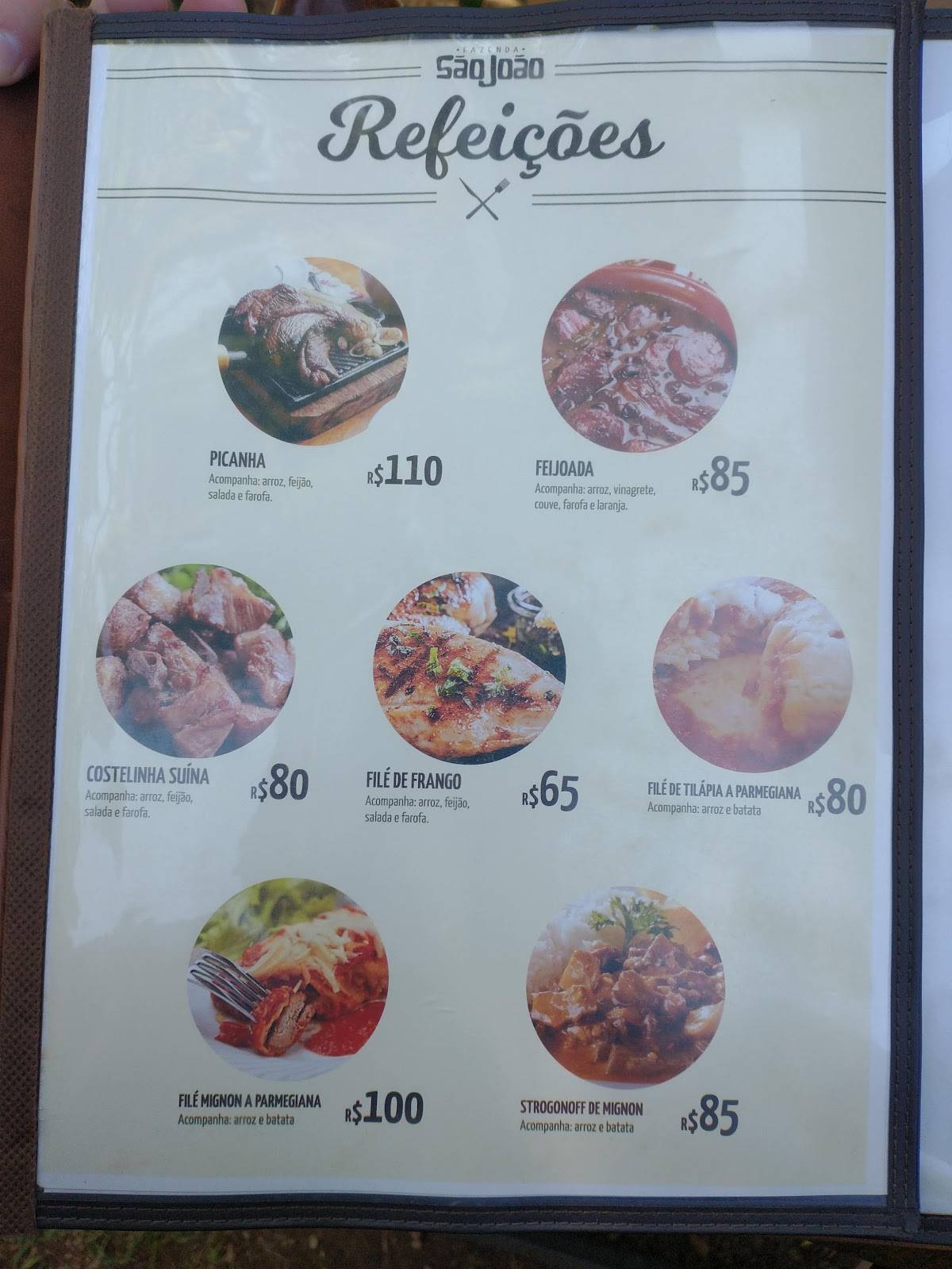 Restaurante - Morro do Gavião cardápio