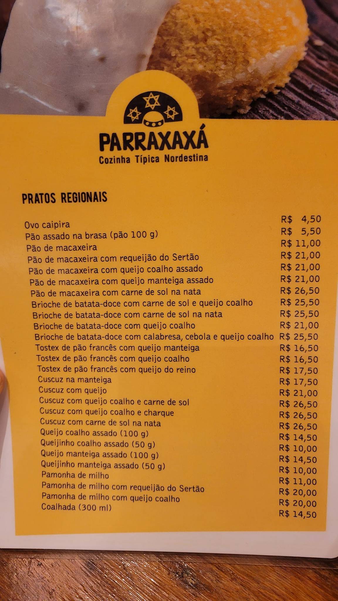 Parraxaxa - Boa Viagem cardápio