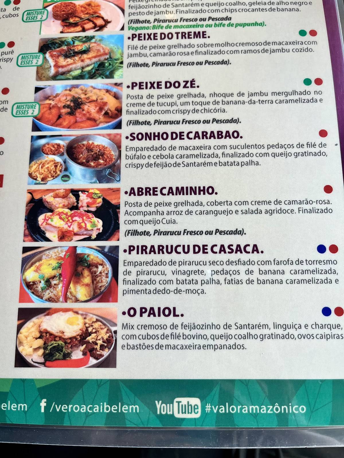 Restaurante Ver O Açaí - Umarizal cardápio