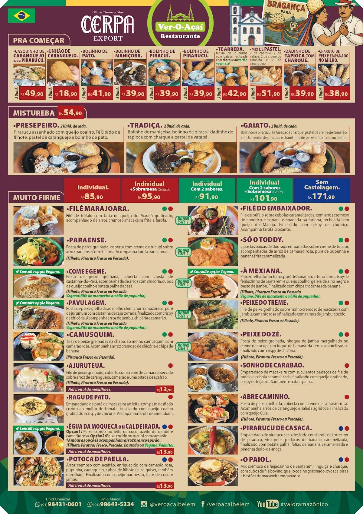 Restaurante Ver O Açaí - Umarizal cardápio