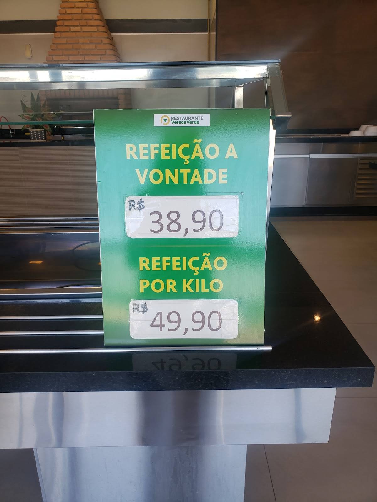 Restaurante Vereda Verde cardápio