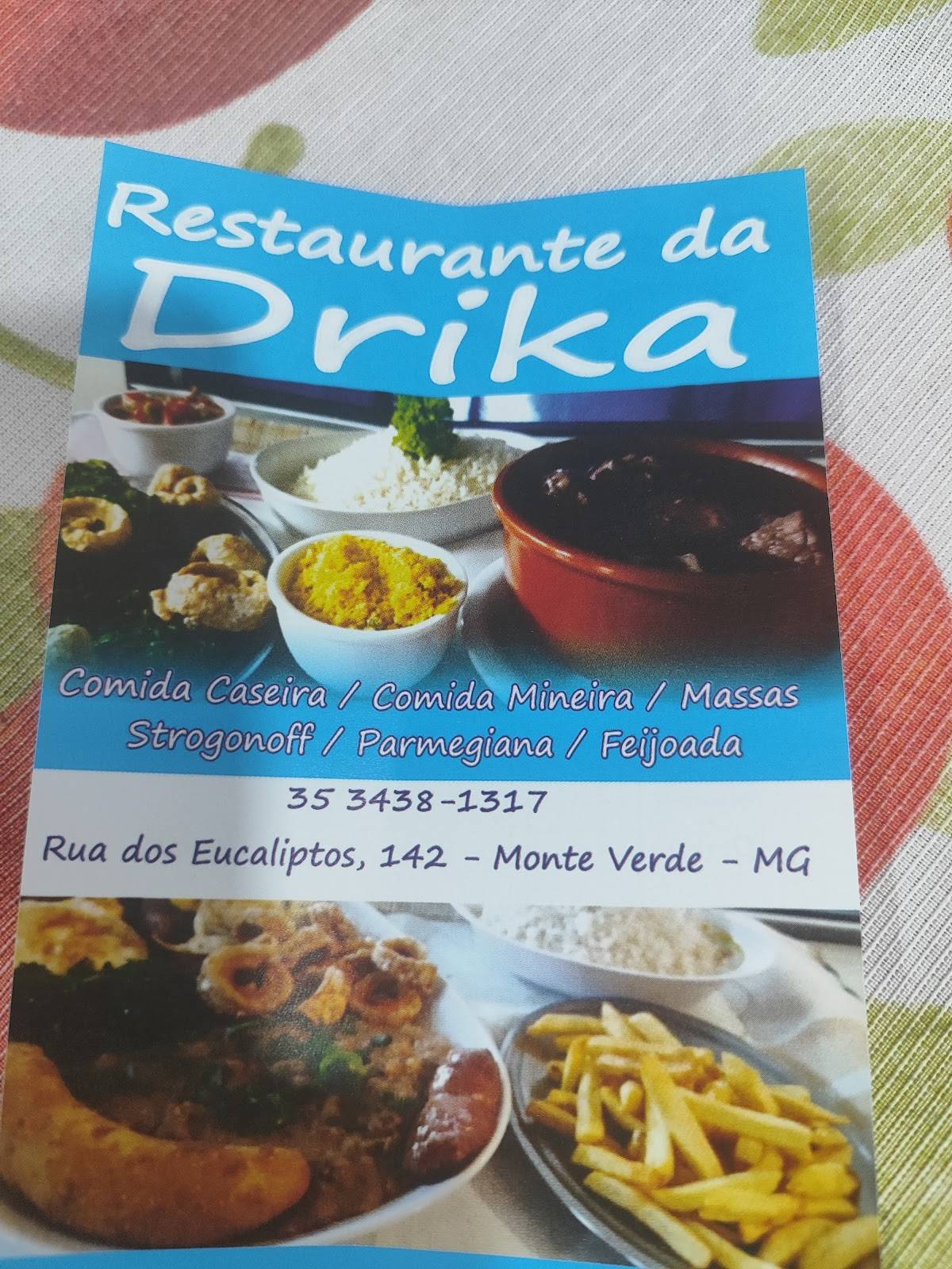 Restaurante da Drika cardápio