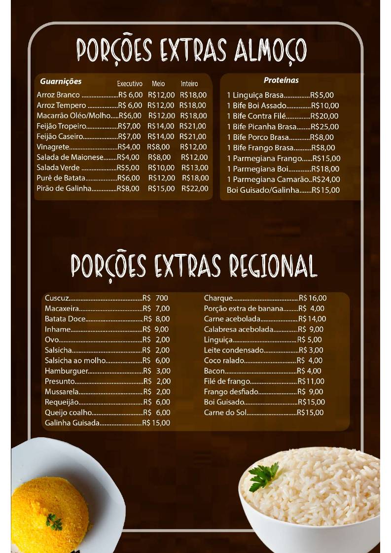Restaurante e Pizzaria Doce Café cardápio