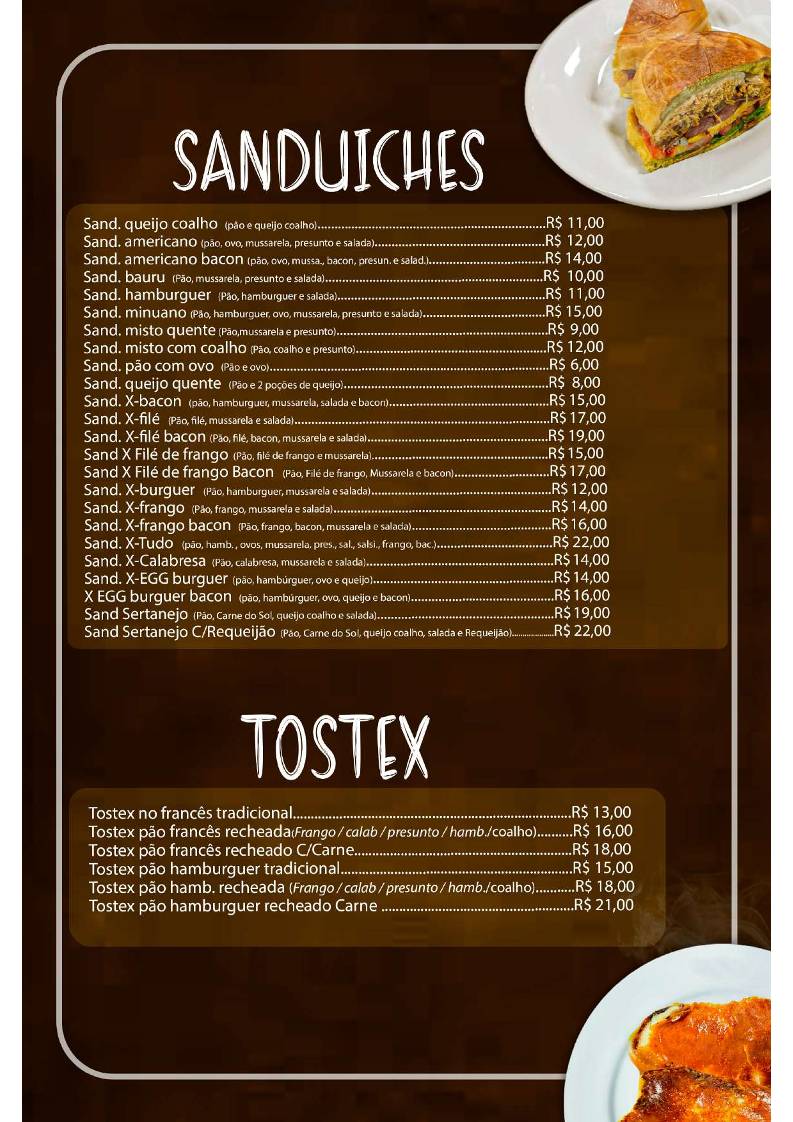 Restaurante e Pizzaria Doce Café cardápio