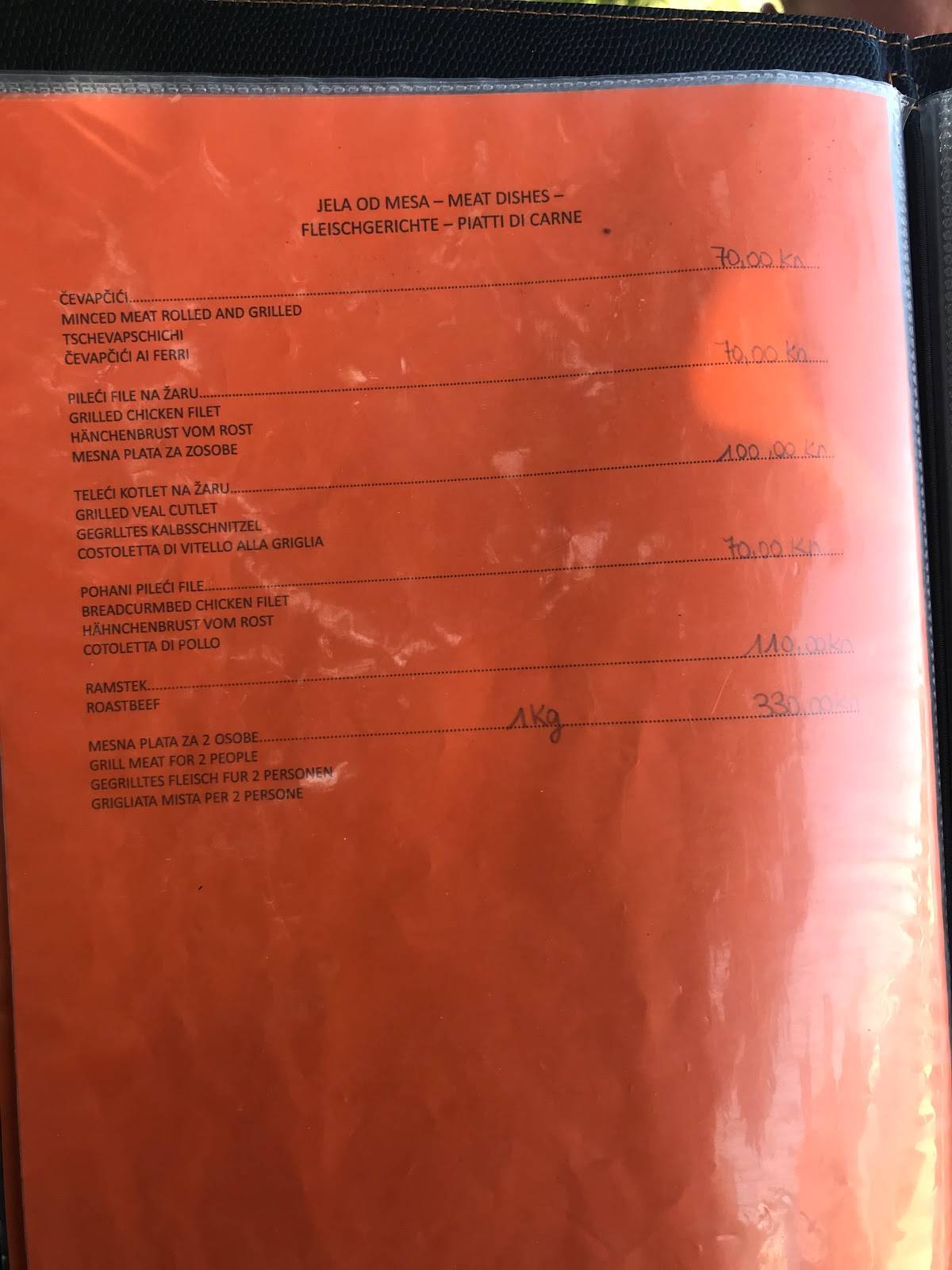 Menu di Santa Marija 