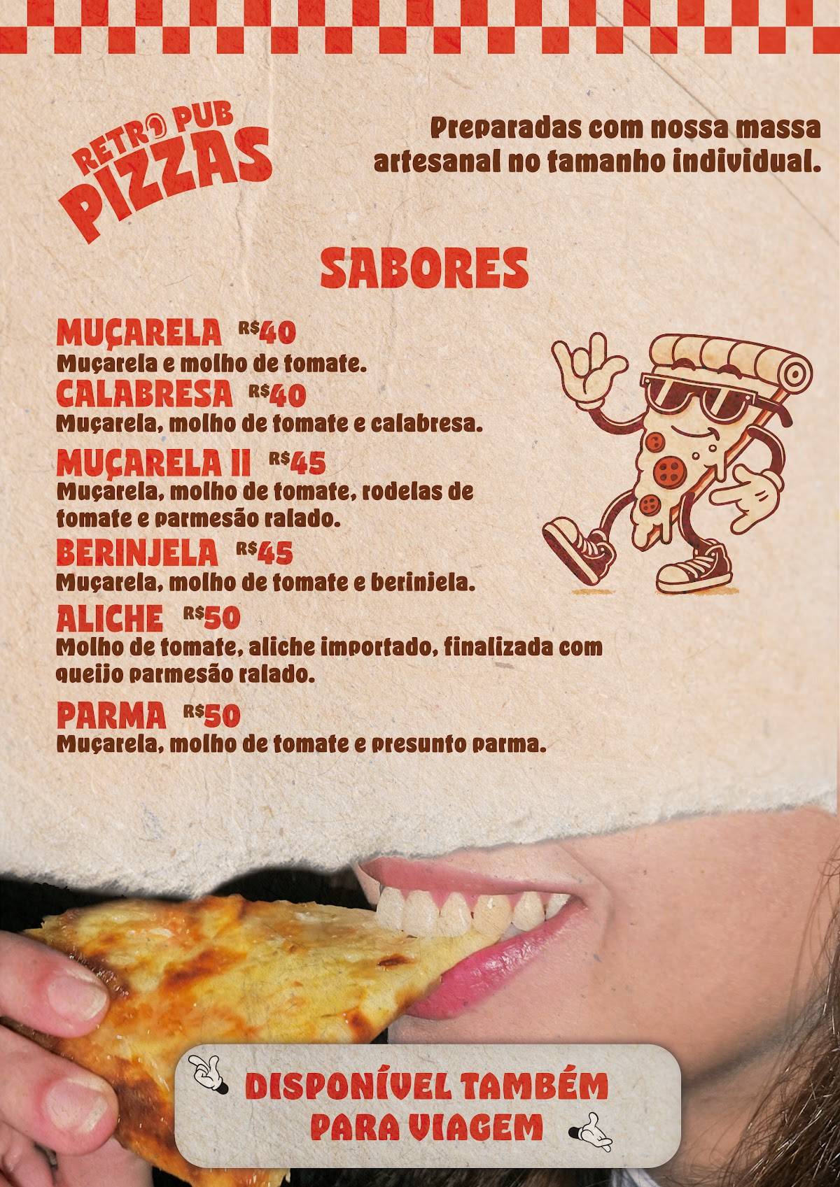 Retrô Pub cardápio