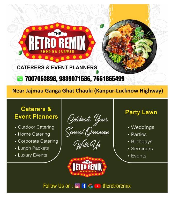 Retro Remix Caterers & Event Planners menu