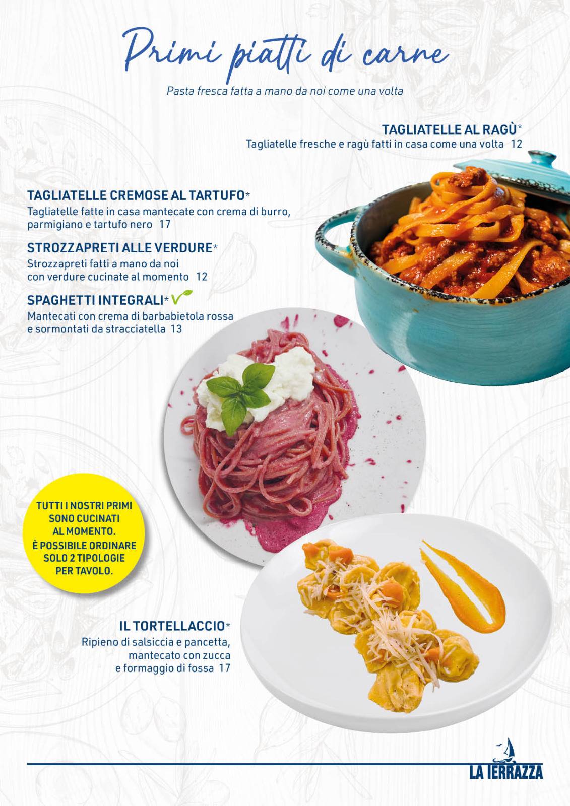 Menu di La Terrazza 