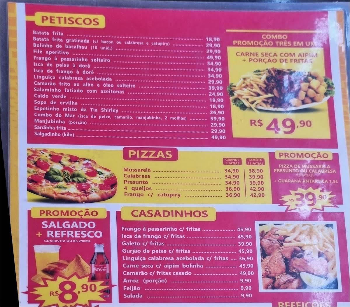 Lanches Mania cardápio