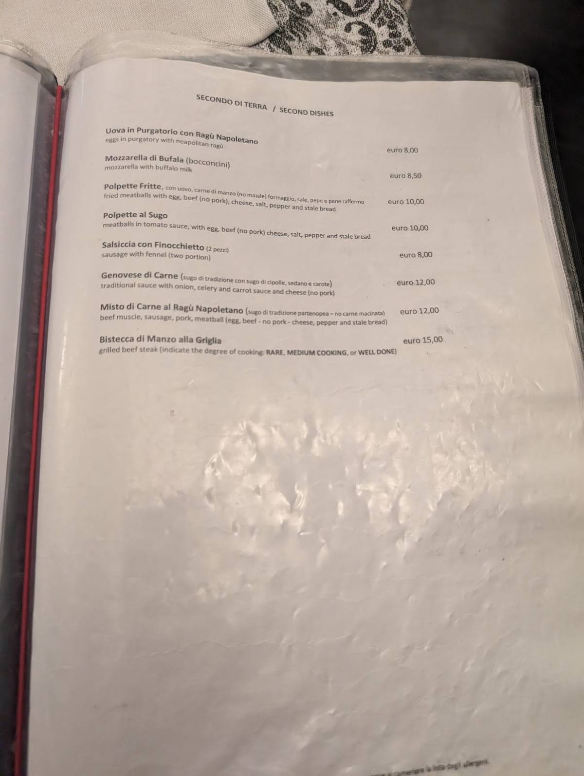 Menu di Ristorante Al 53 