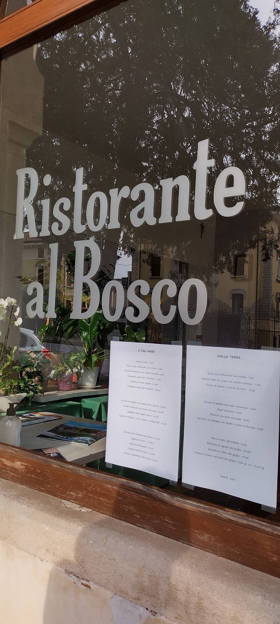 Menu di Ristorante Al Bosco