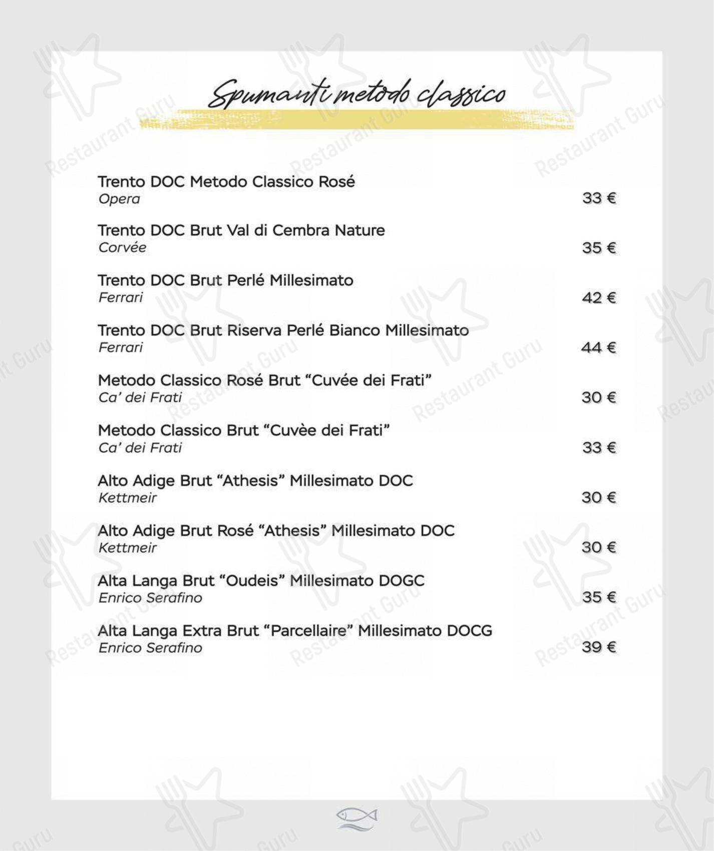 Ristorante Al Moccolo in Rimini - Menu bar