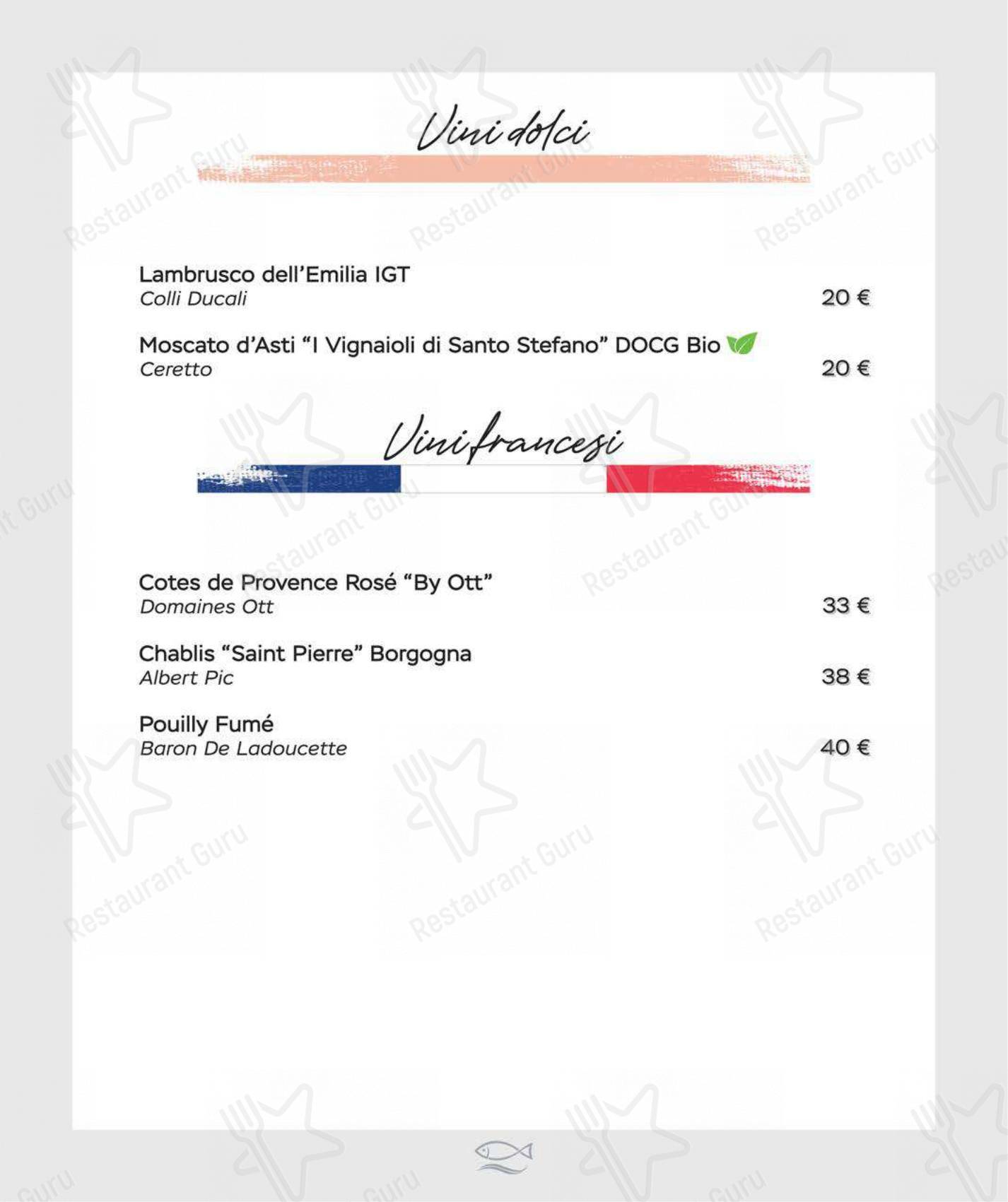 Ristorante Al Moccolo in Rimini - Menu bar
