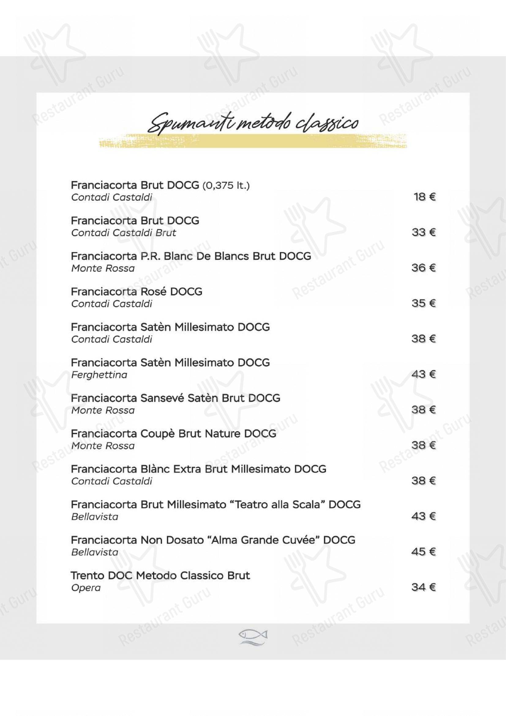 Ristorante Al Moccolo in Rimini - Menu bar