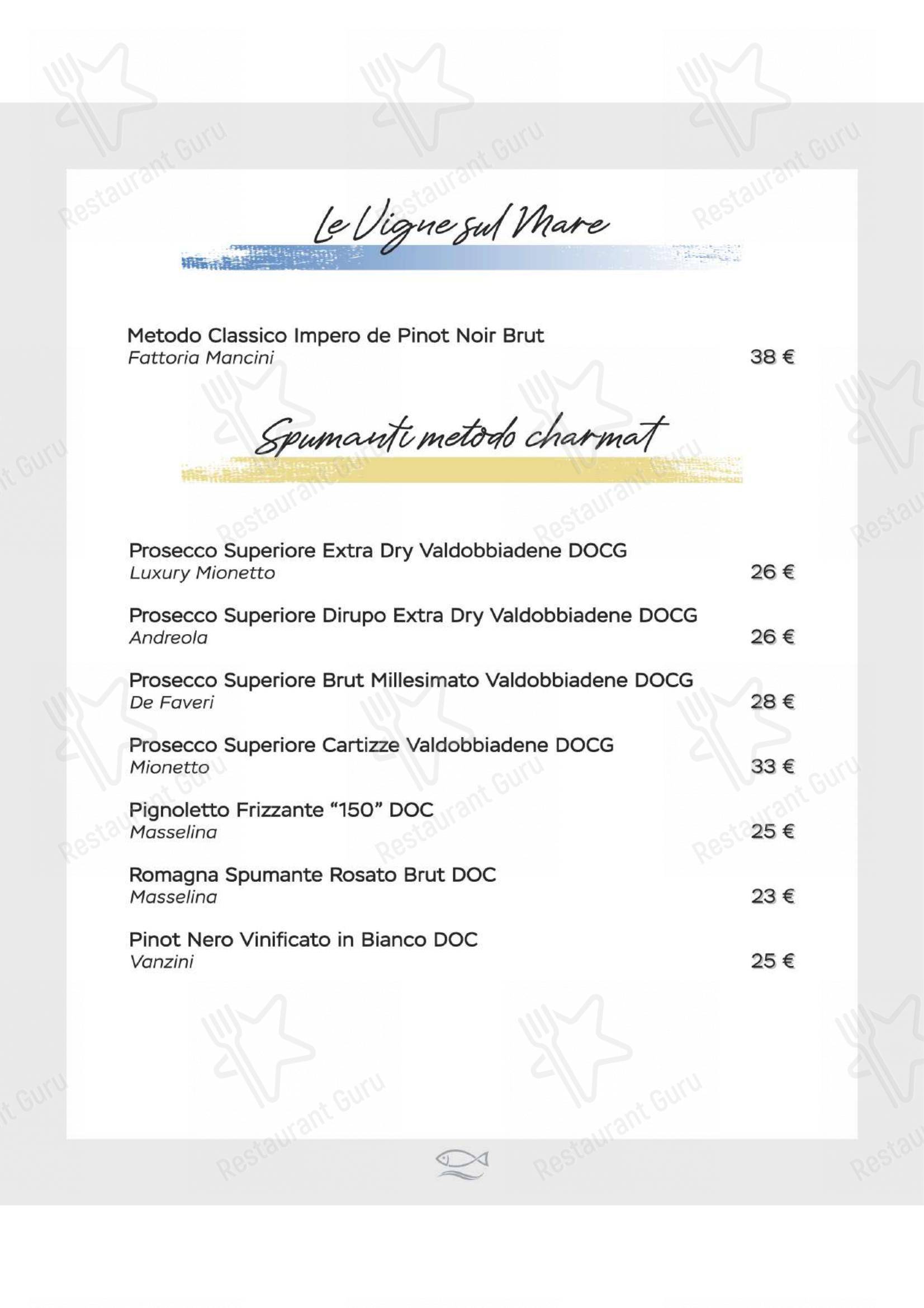 Menu di Ristorante Al Moccolo - Menu bar