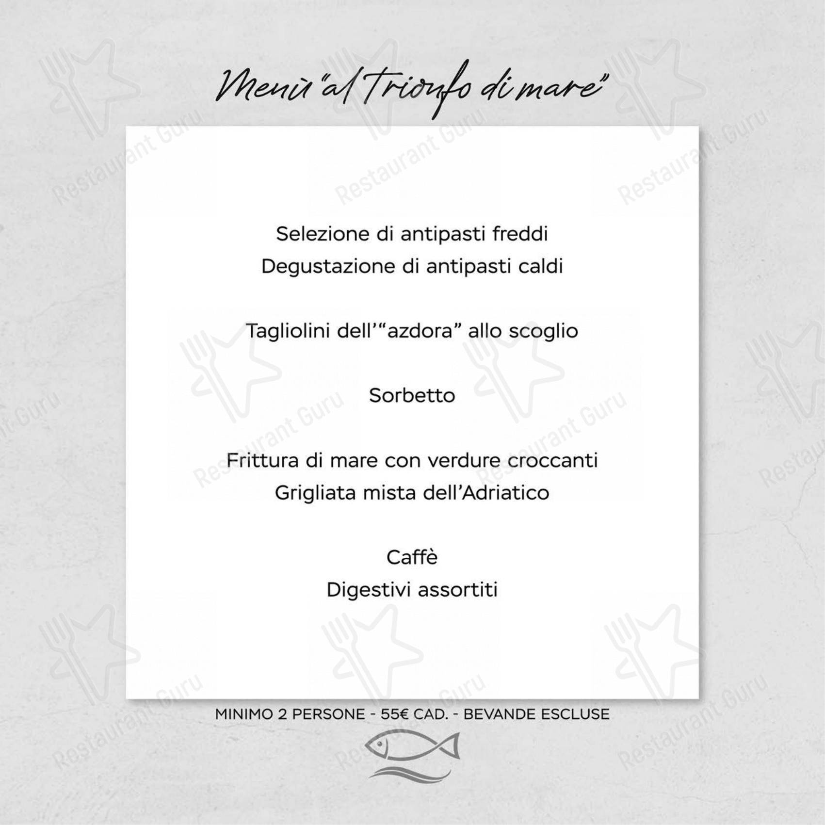 Ristorante Al Moccolo in Rimini - 菜单