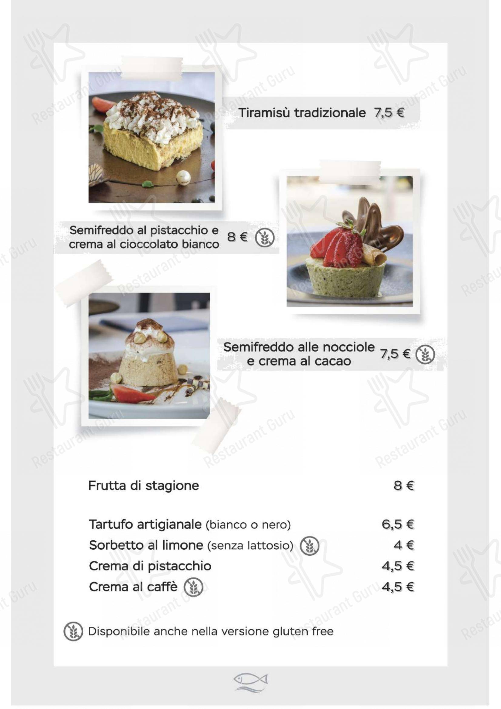 Menu per Ristorante Al Moccolo in Rimini