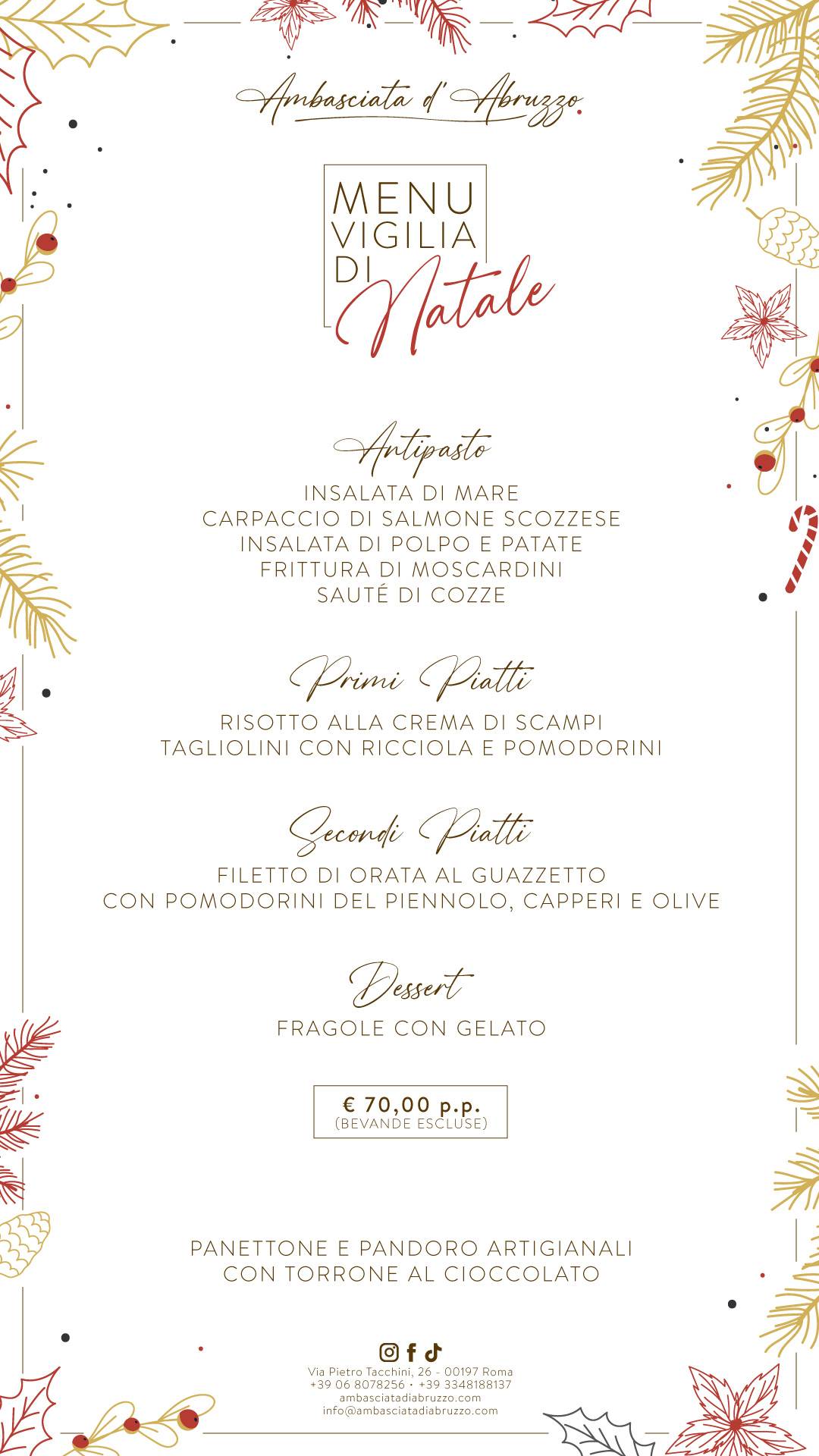 Menu di Ristorante Ambasciata d'Abruzzo 