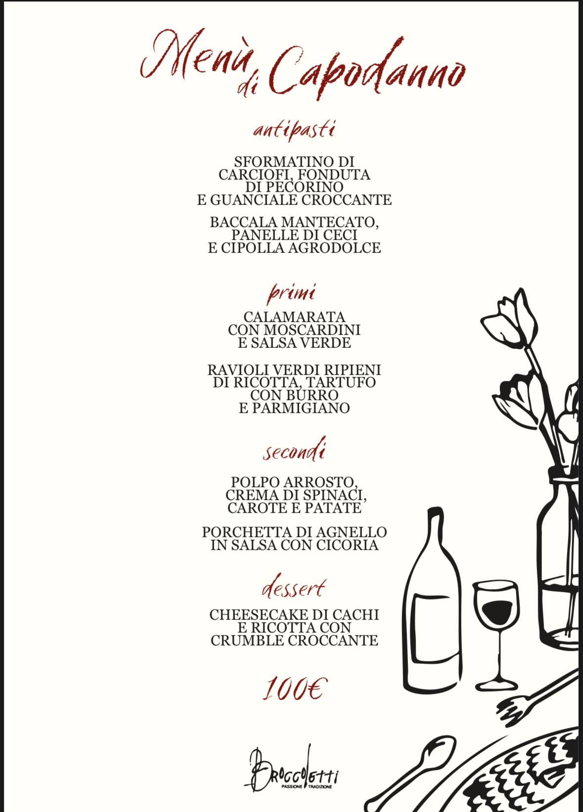 Menu de Ristorante Broccoletti