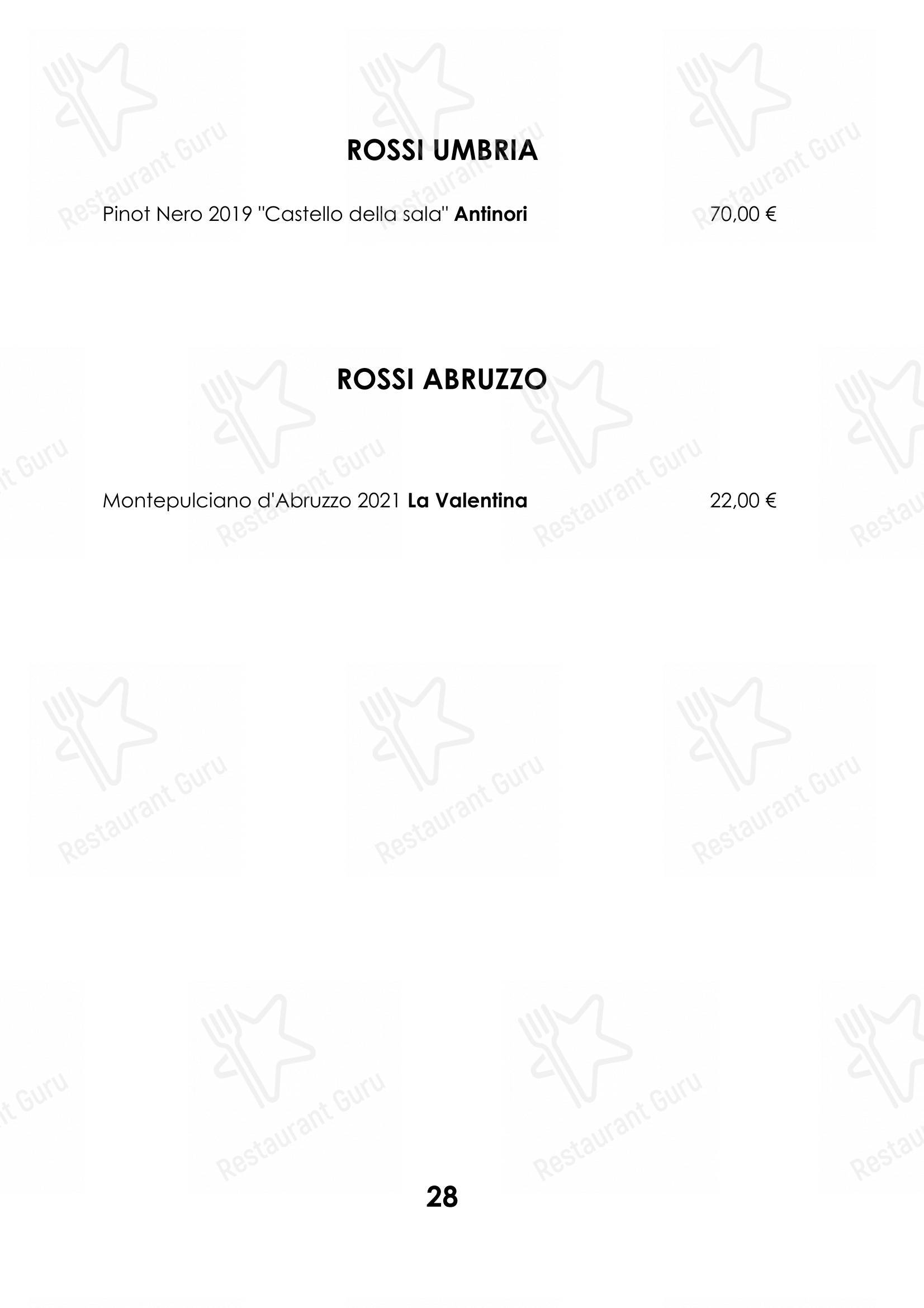 Ristorante Cocchi in Parma - Основное меню