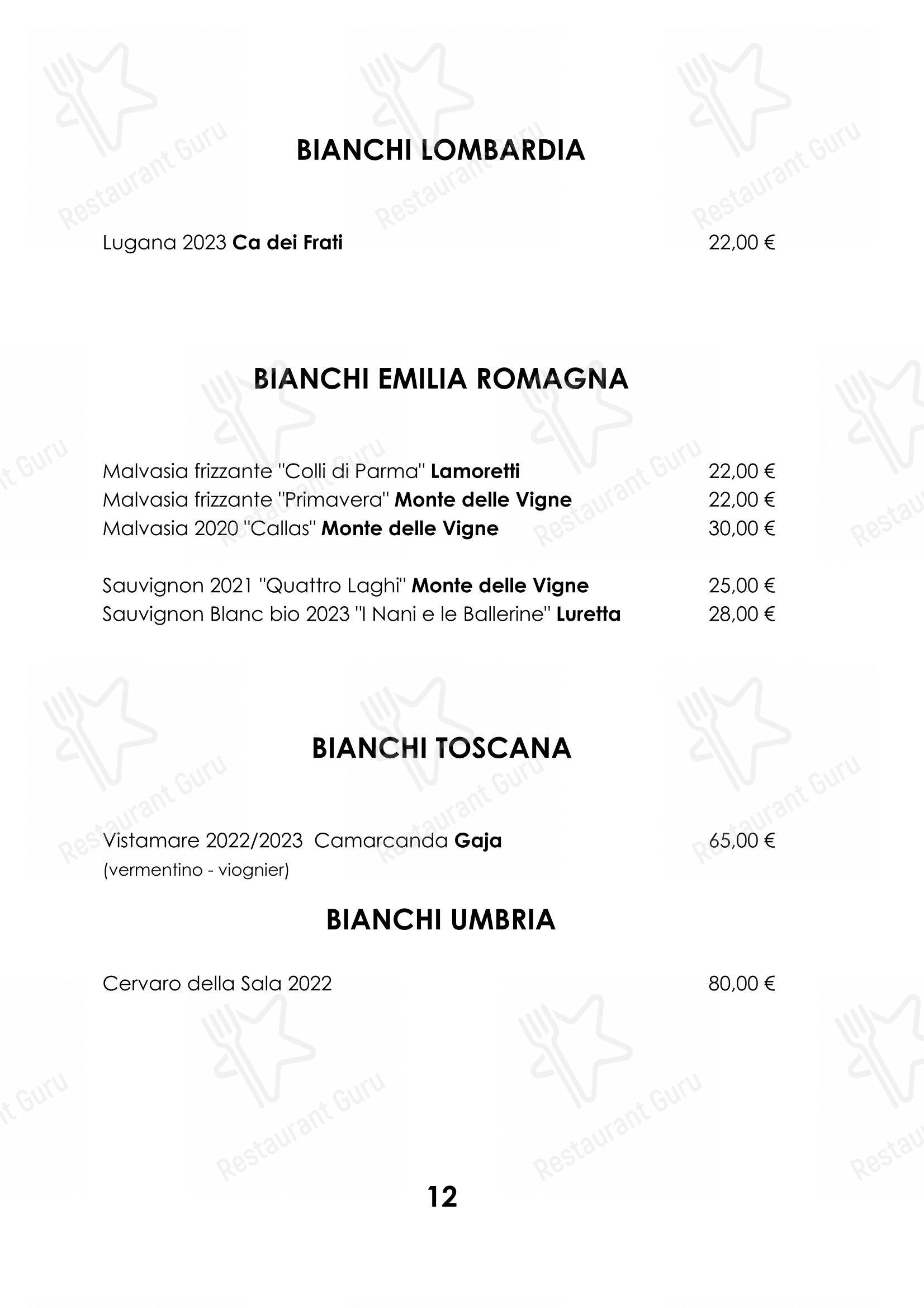 Menu di Ristorante Cocchi - Основное меню