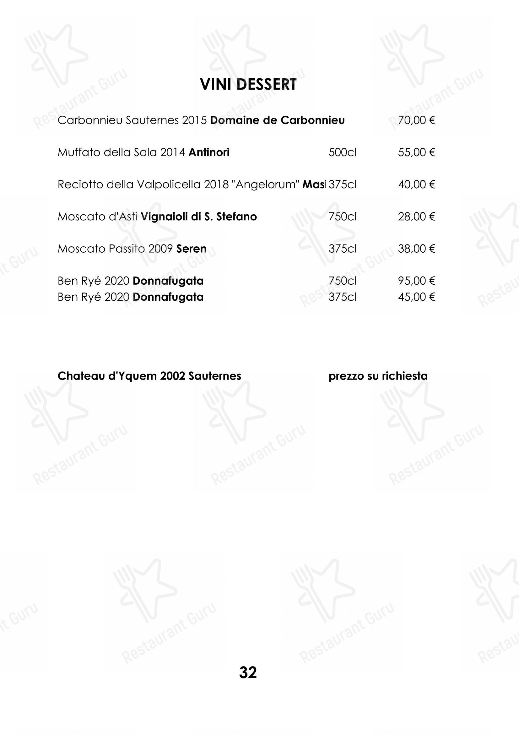 Ristorante Cocchi in Parma - Основное меню