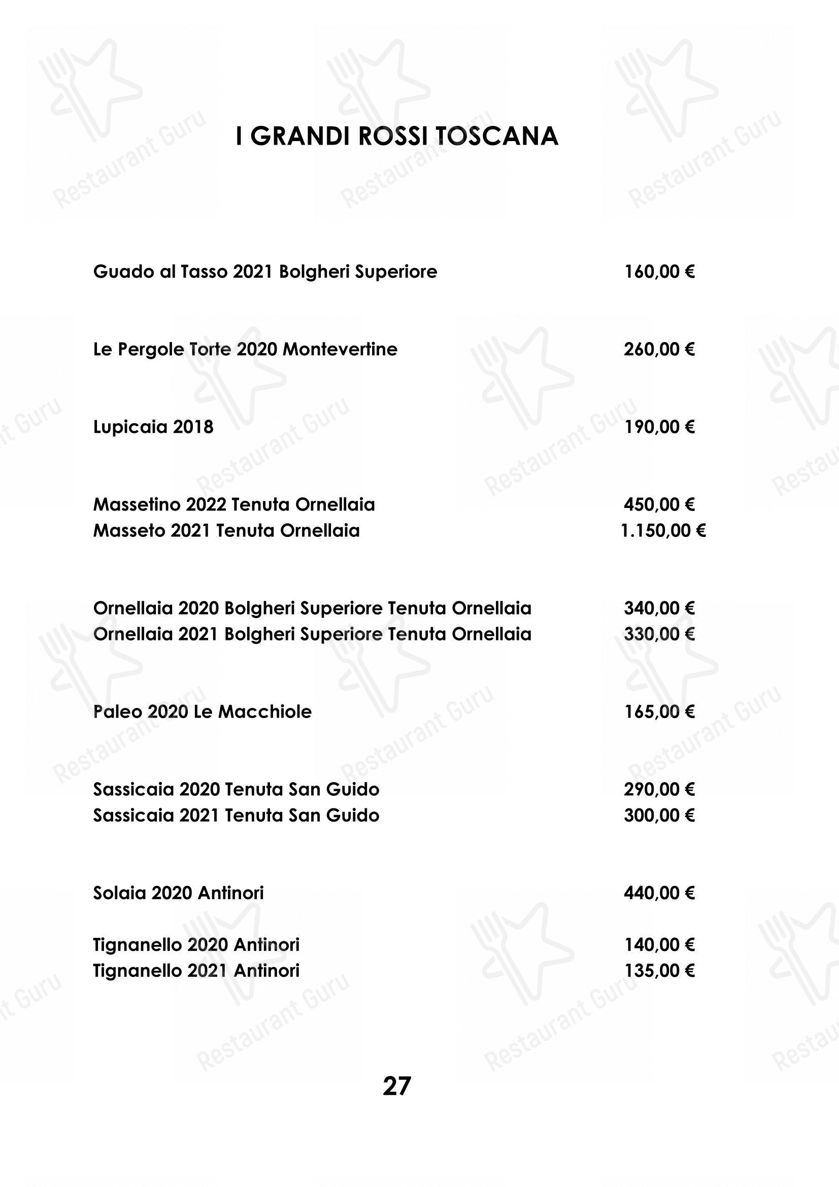 Menu di Ristorante Cocchi - Основное меню