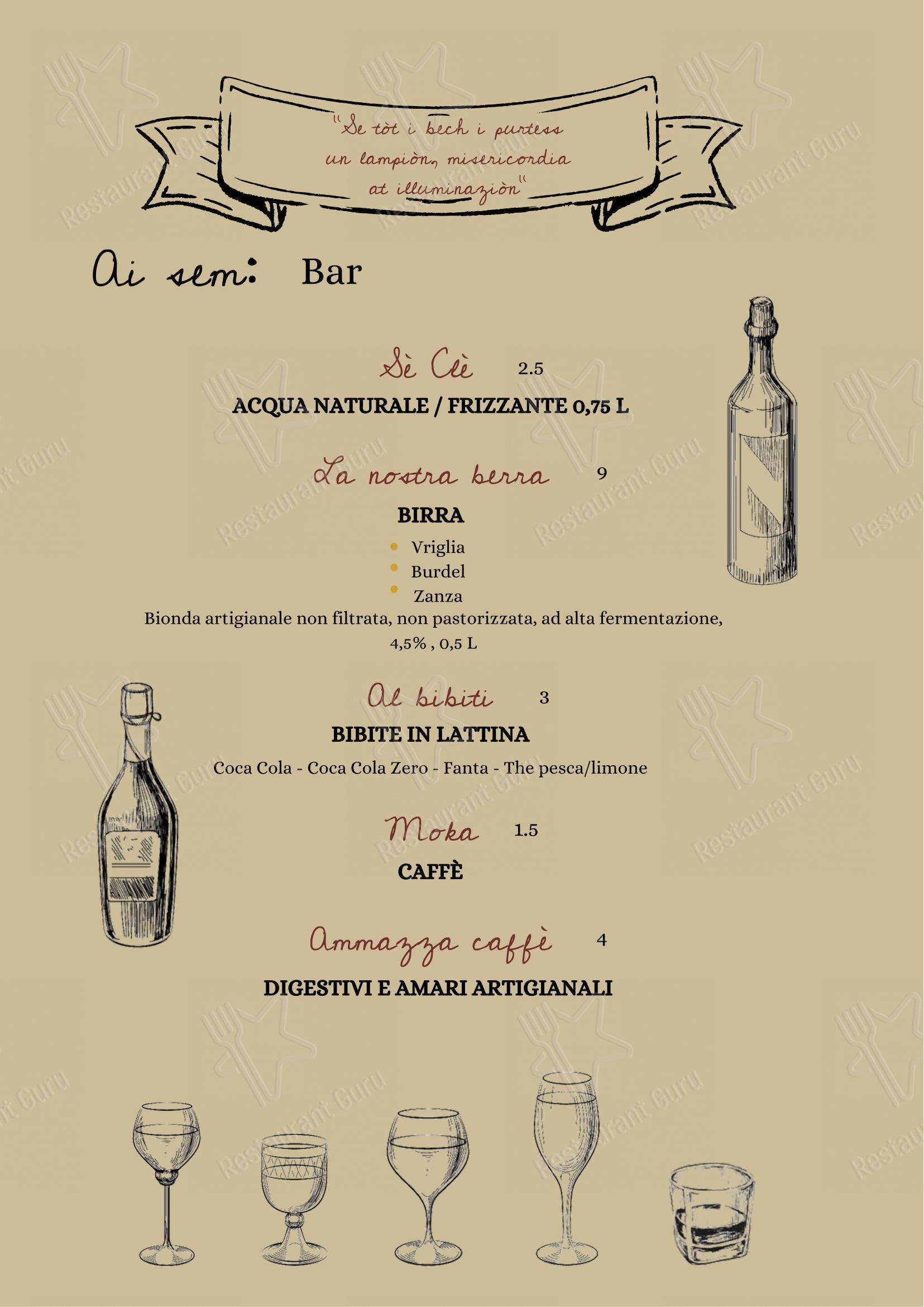 Menu di Ristorante Da Rinaldi - Menu