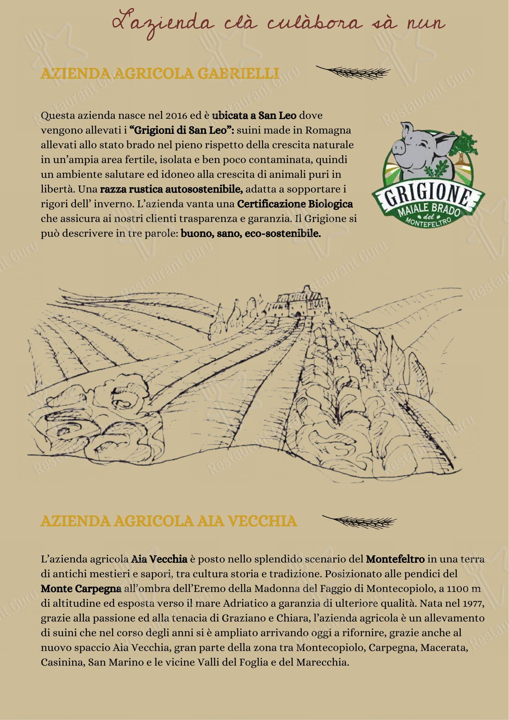 Menu per Ristorante Da Rinaldi ristorante