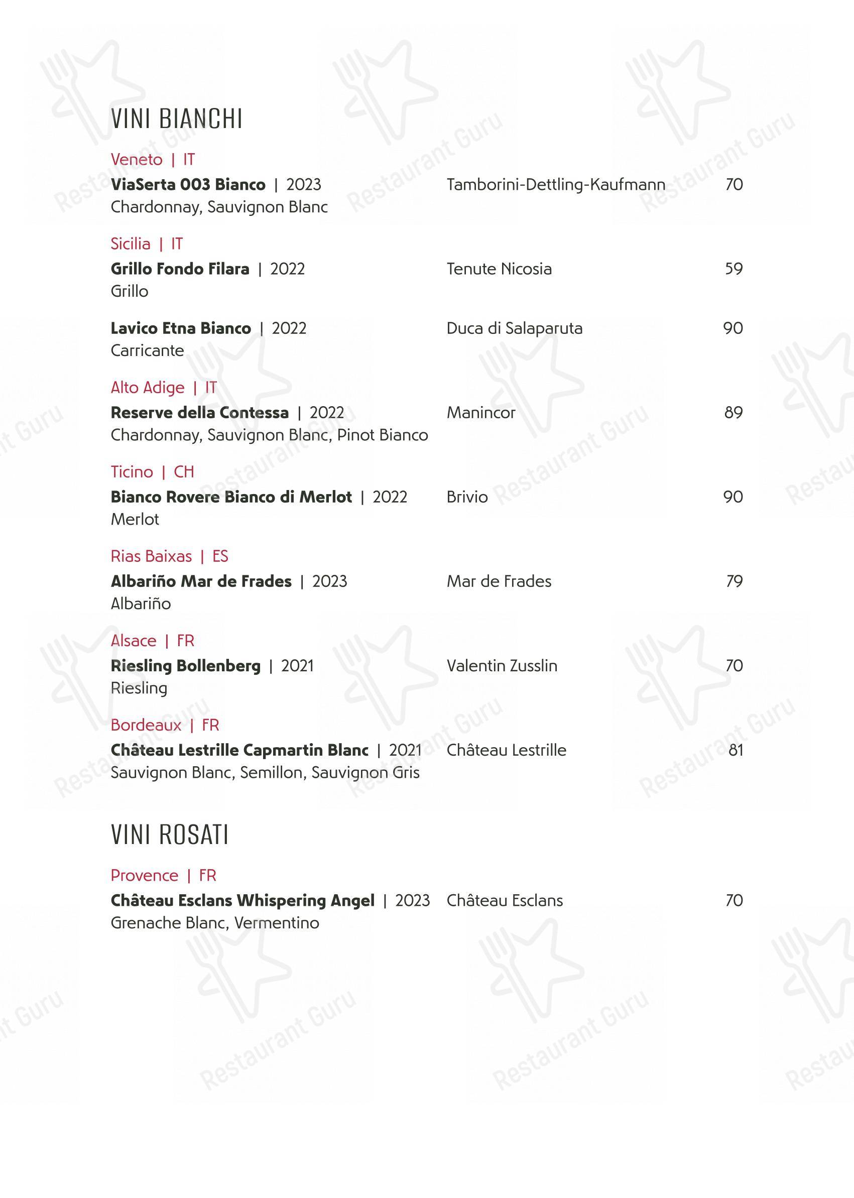 Коктейльная карта per Ristorante Da Roberto ristorante