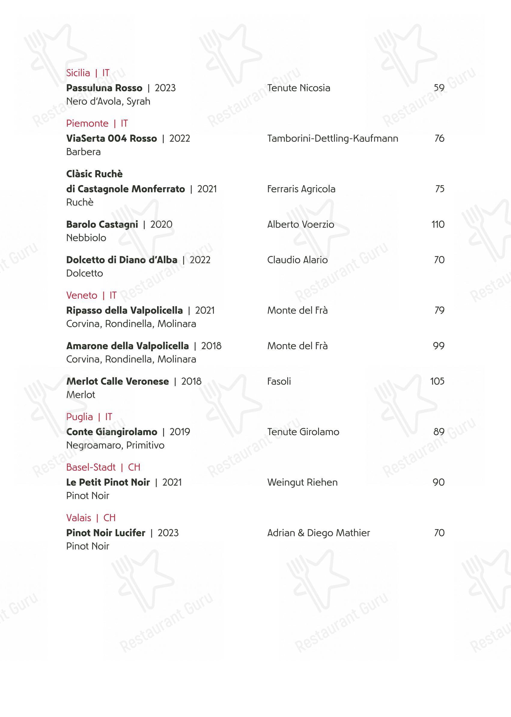 Menu di Ristorante Da Roberto - Коктейльная карта