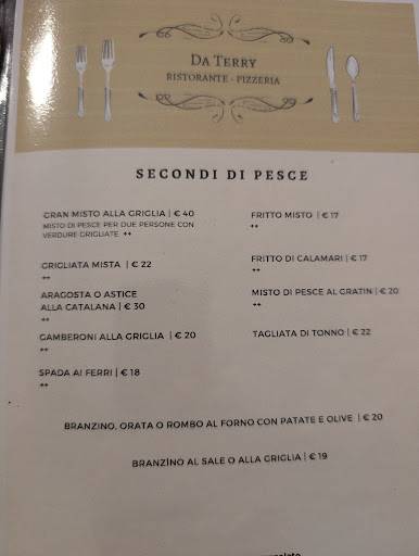 Menu di Ristorante Da Terry 