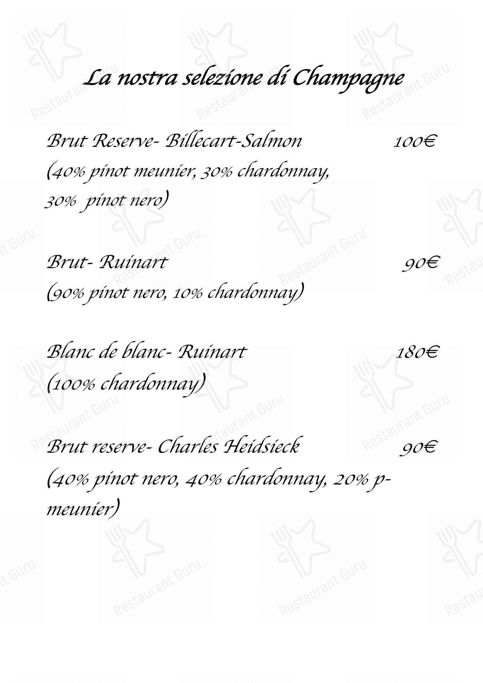 Menu per Ristorante Il Sommelier in Trento