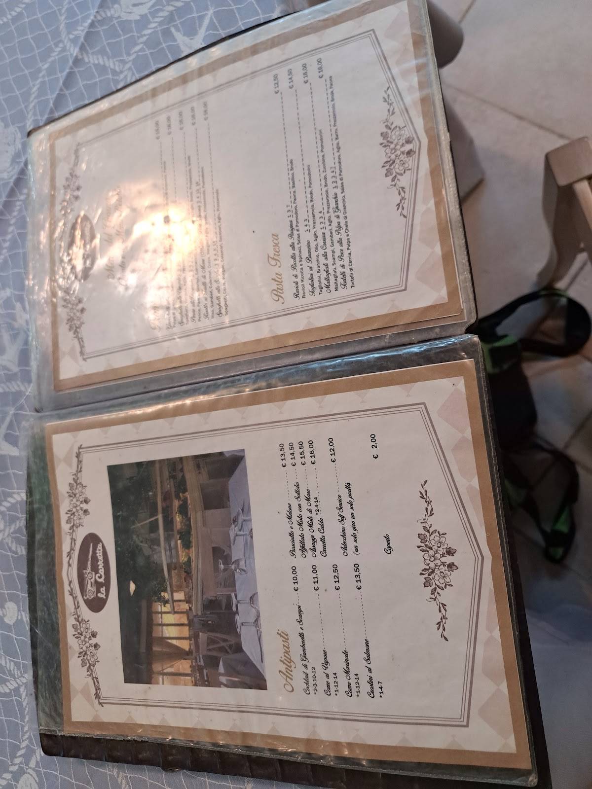 Menu di Ristorante La Carretta 