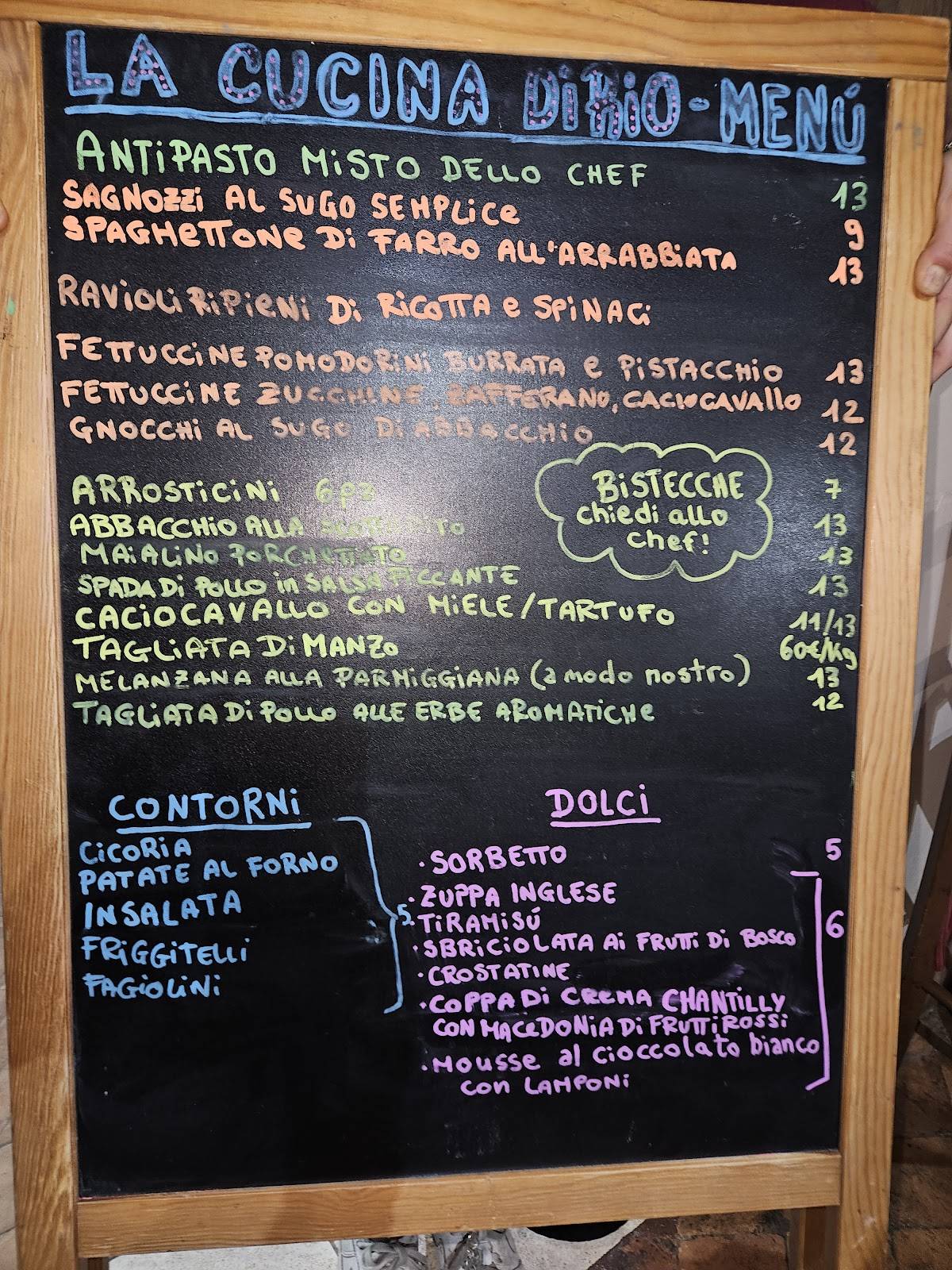 Menu di La Cucina Di Rio 