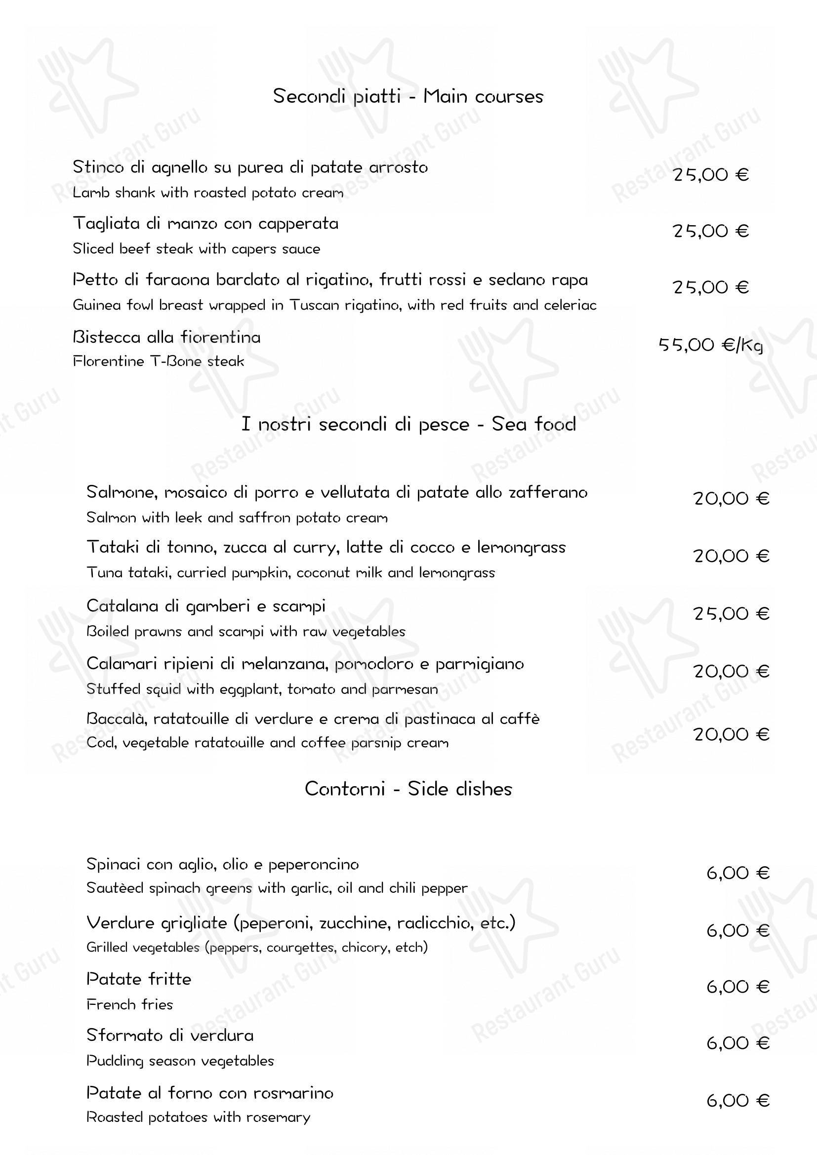 Menu di Ristorante La Terrasse - Menu