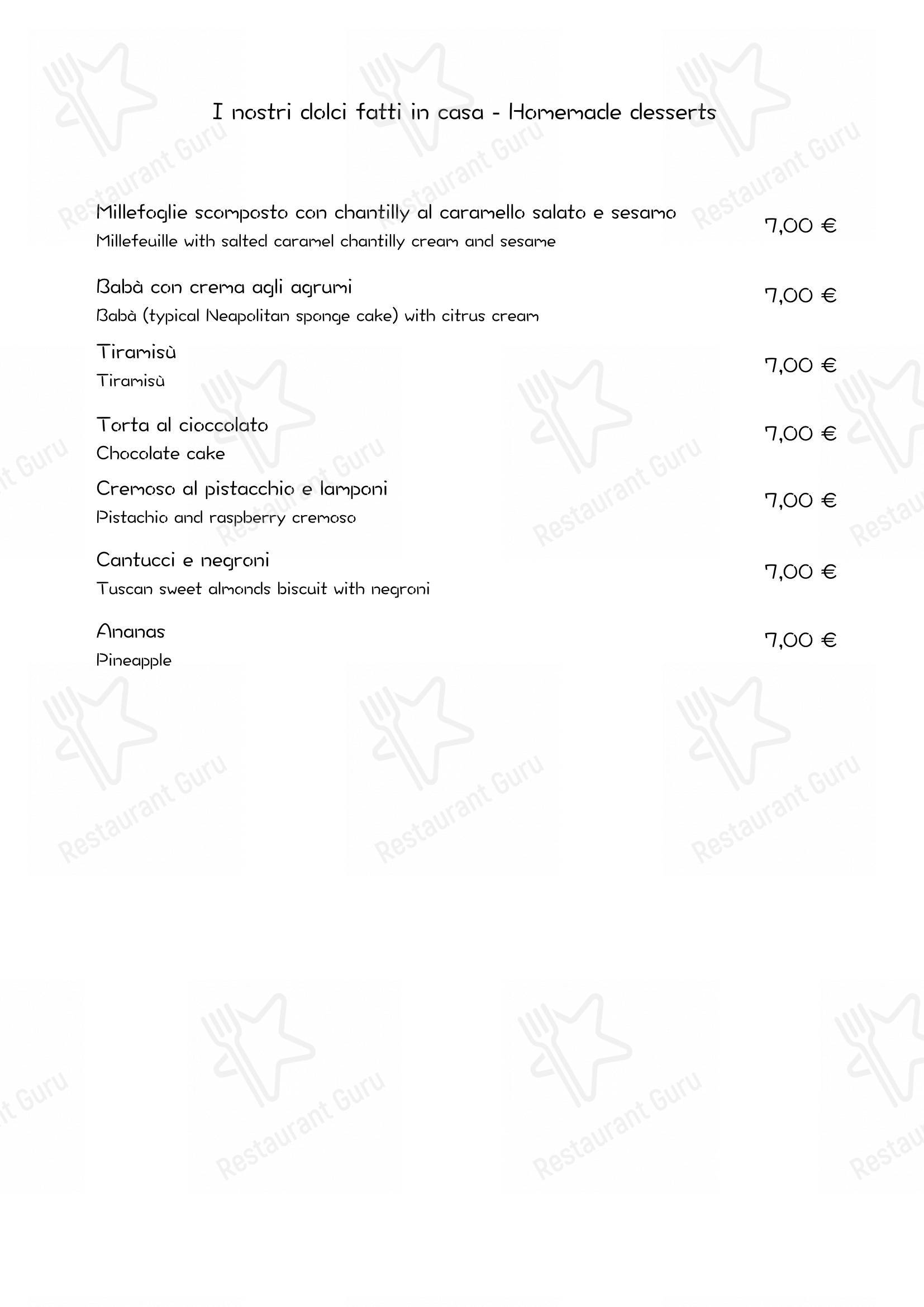Menu per Ristorante La Terrasse in Monte San Savino