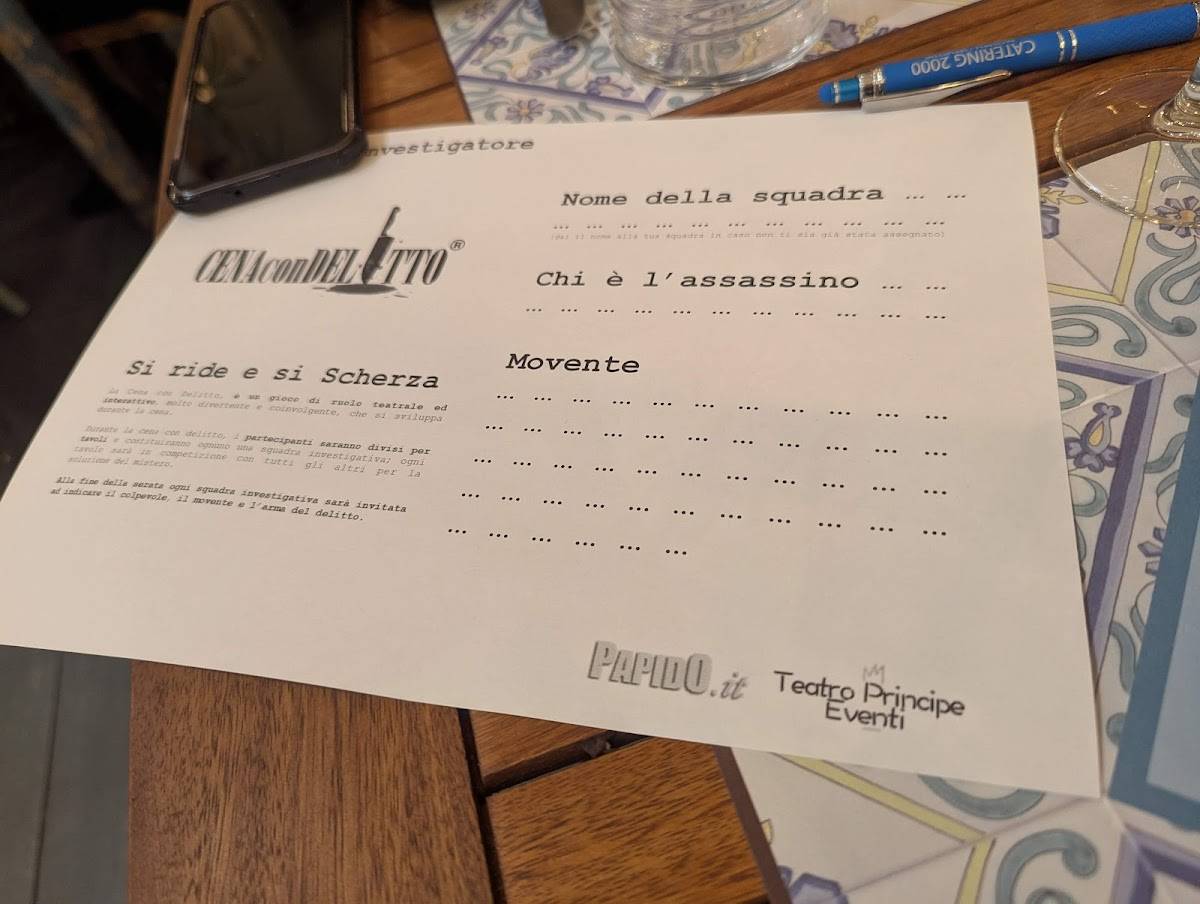 Menu di Ristorante Madia Drogheria 