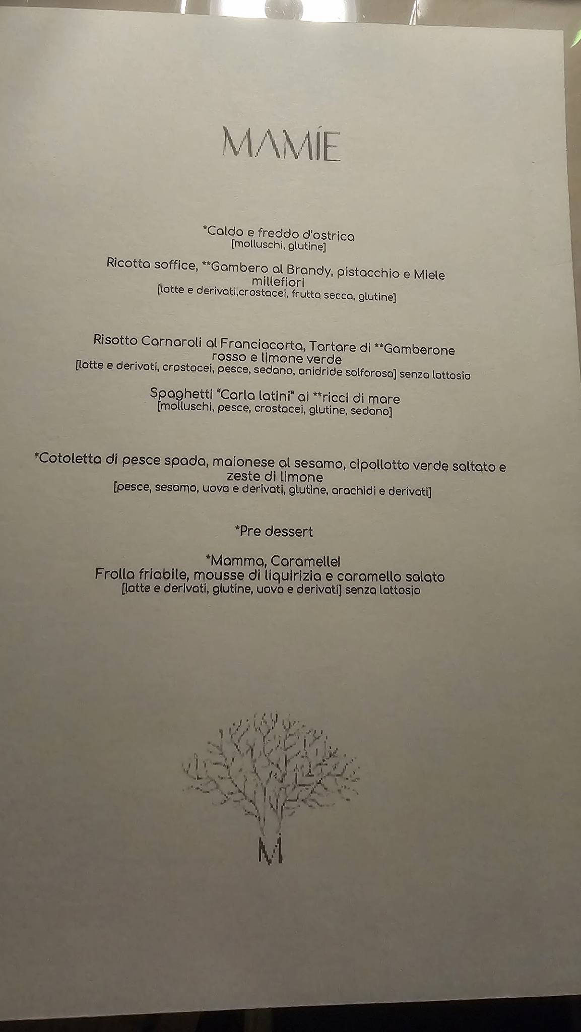 Menu di Mamíe 