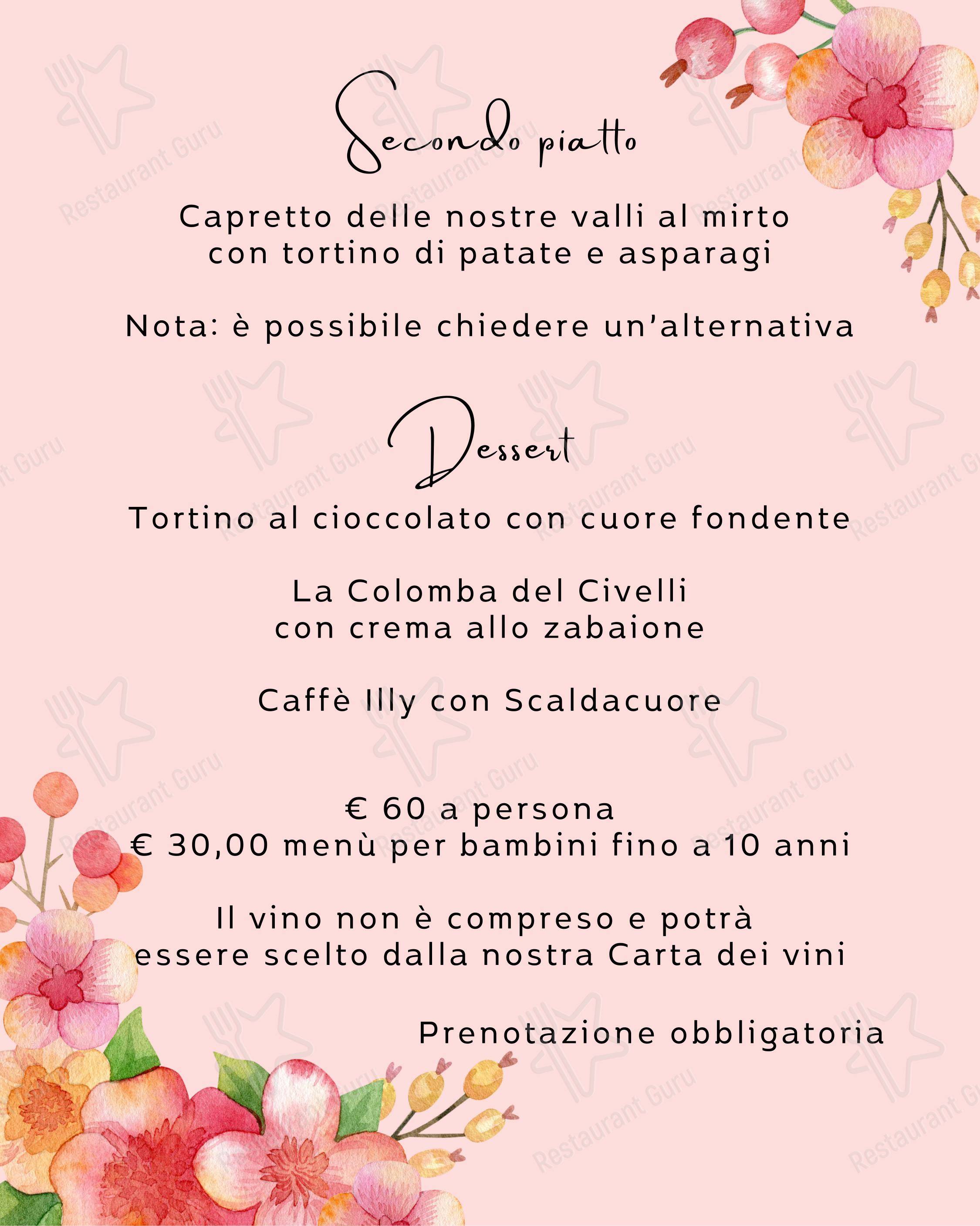 Menu per Ristorante Movida in Comerio