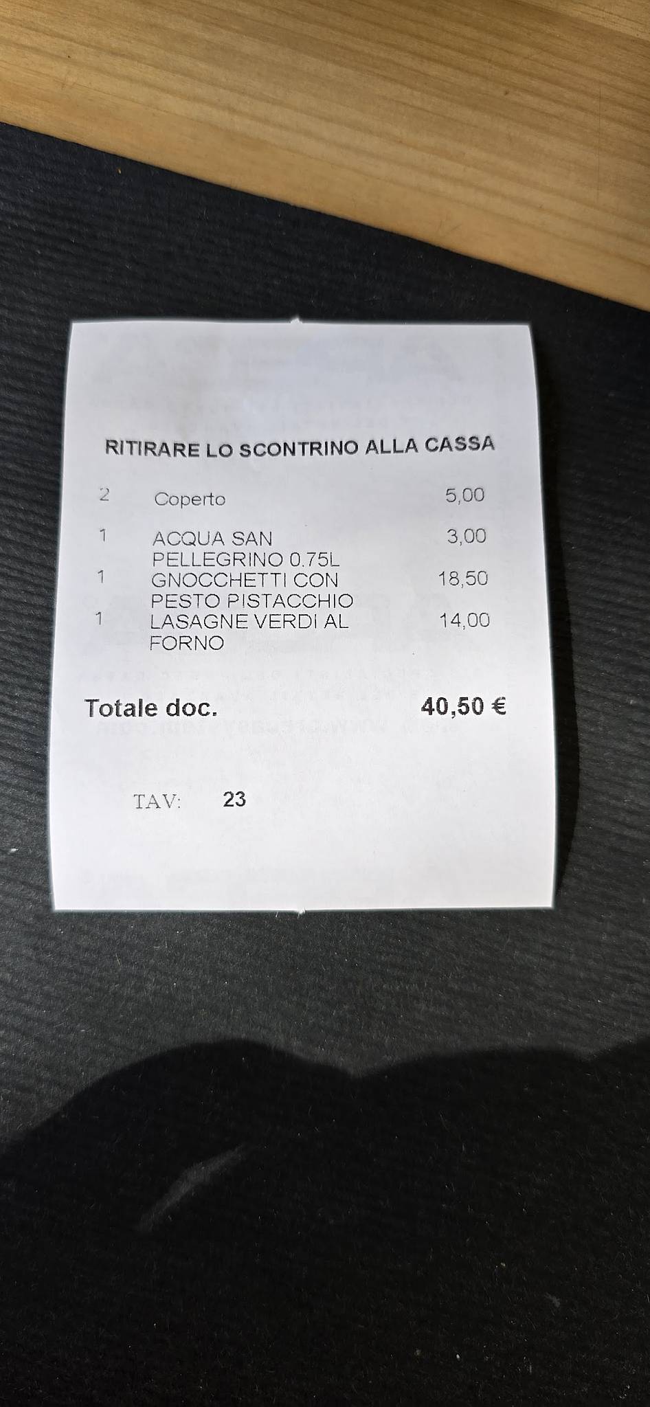 Menu di Ristorante Pizzeria Amico 