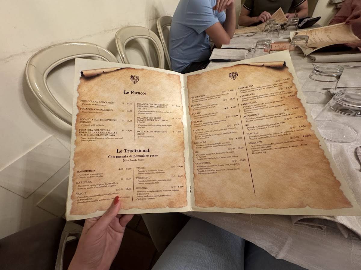 Menu di Ristorante Pizzeria Il Menestrello 